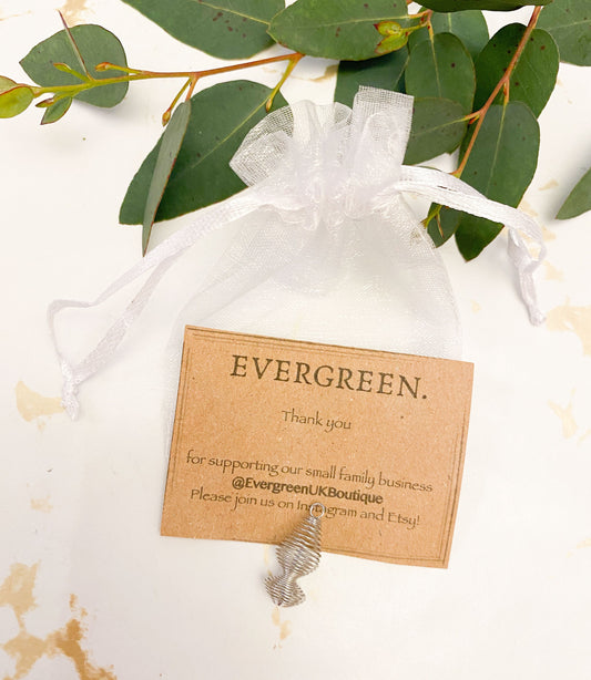 Small Spiral Cage Crystal Pendant - Change Your Crystals As Often As You Like!