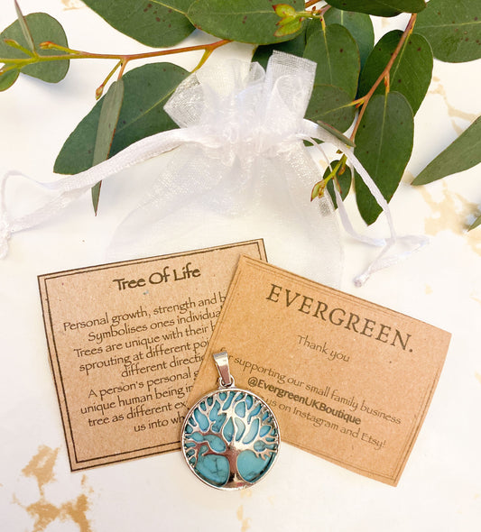 Tree Of Life Crystal Pendant - Wide Variety Available!