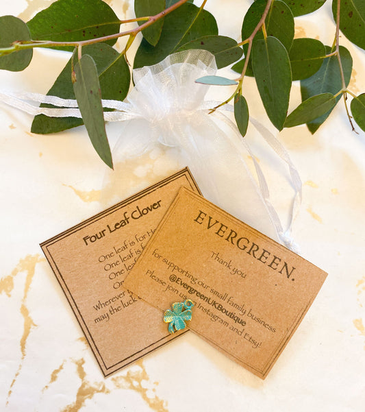 Four Leaf Clover Pendant - Luck, Faith & Love