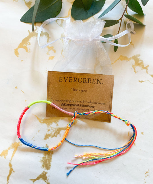 Handmade Multi-Colour Friendship Cord Bracelets!