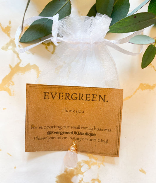 Crystal Teardrop Wire Wrapped Pendants - Wide Variety Available!