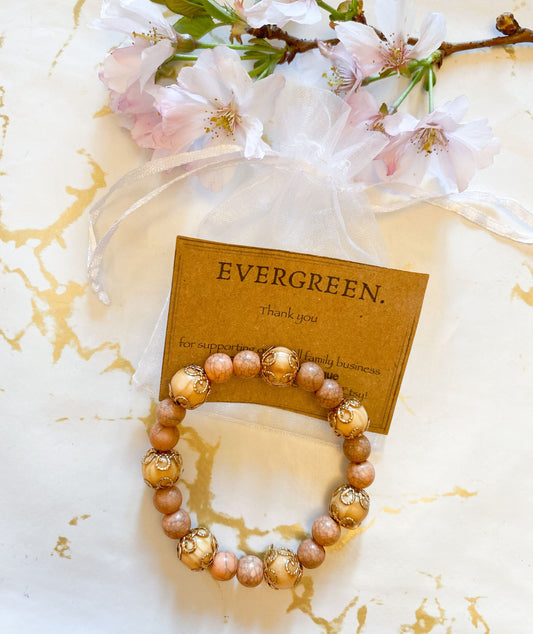 Natural Beaded Bracelets - Wide Variety Available!