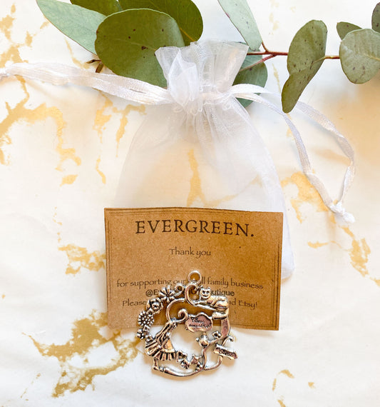 Alice In Wonderland Inspired Pendants - Bronze / Silver