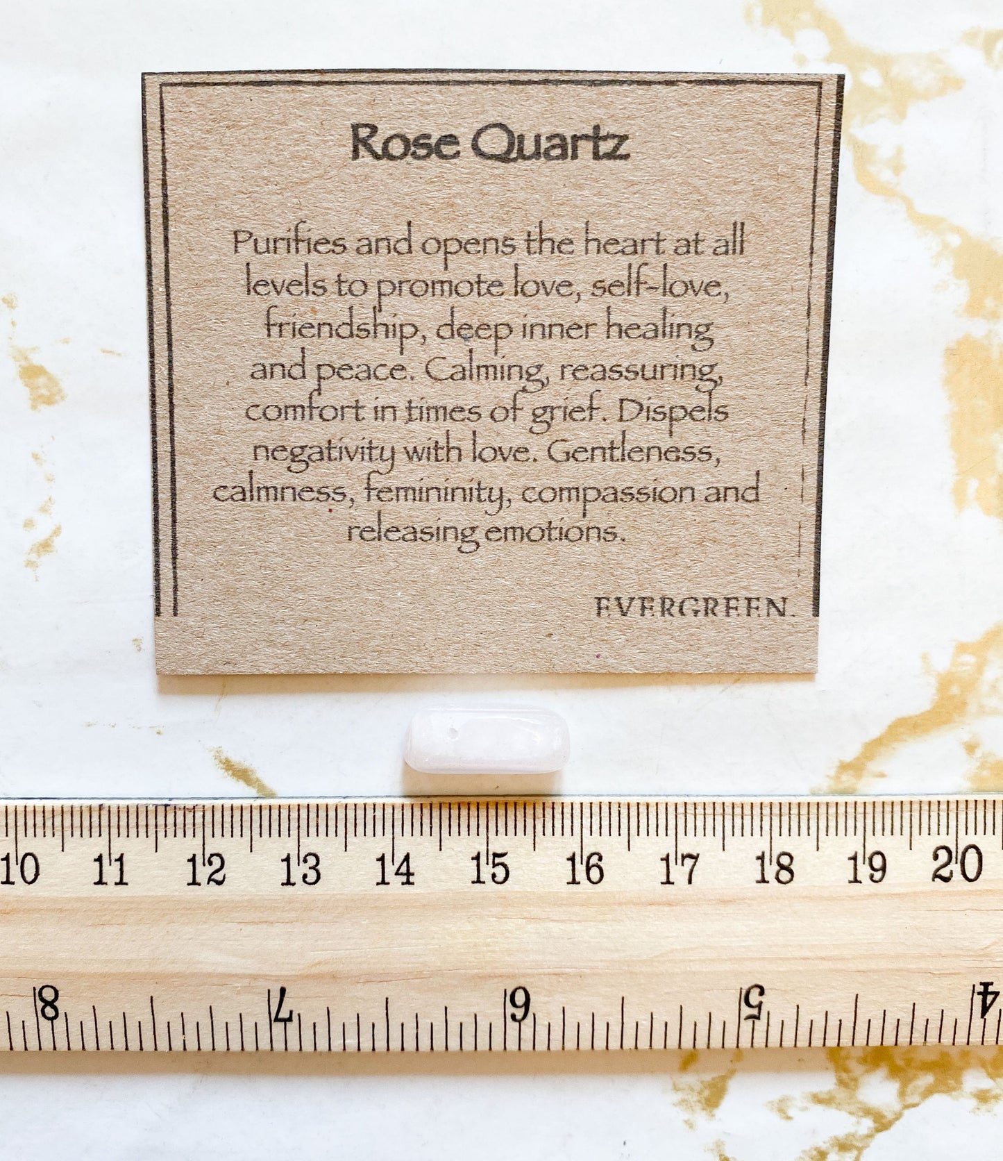 Rose Quartz Drilled Crystal Bullet - Love, Friendship & Healing