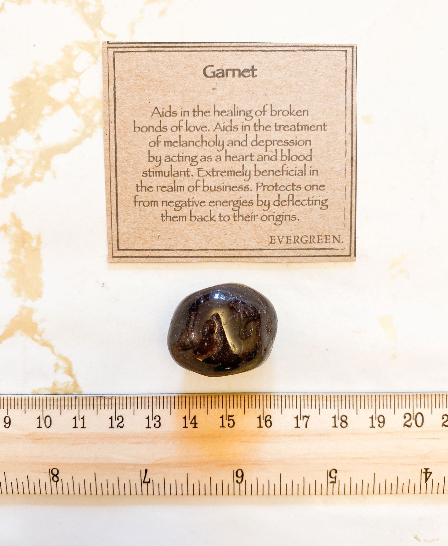 Garnet Crystal Tumbled Stone - Healing, Protection & Stimulation