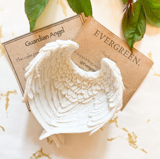 Guardian Angel Wing Trinket Dish - Love, Light & Protection