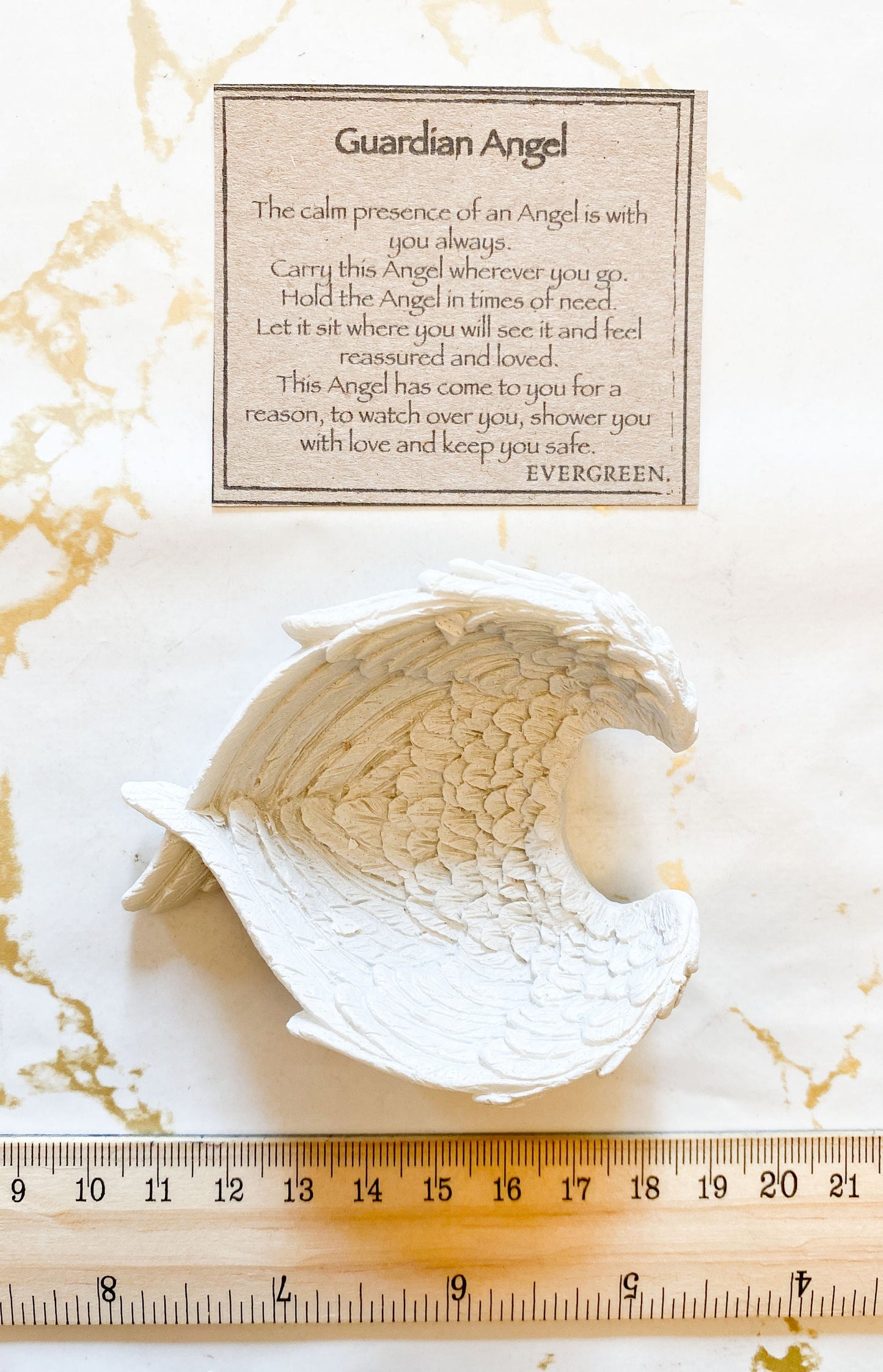 Guardian Angel Wing Trinket Dish - Love, Light & Protection