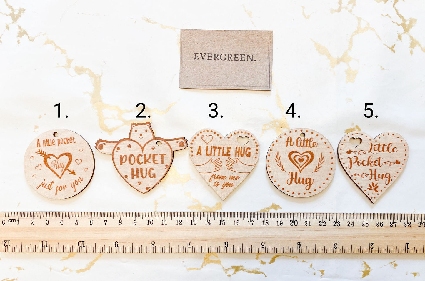 Wooden Pocket Hug - Variety Of Designs Available!