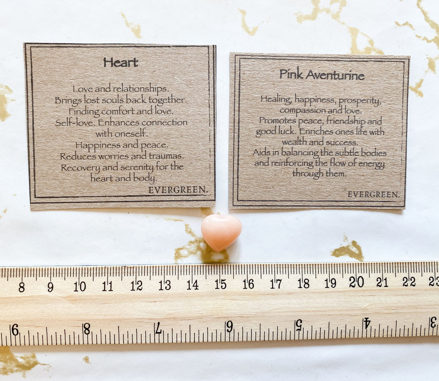 Pink Aventurine Crystal Heart 15mm - Healing, Compassion & Success