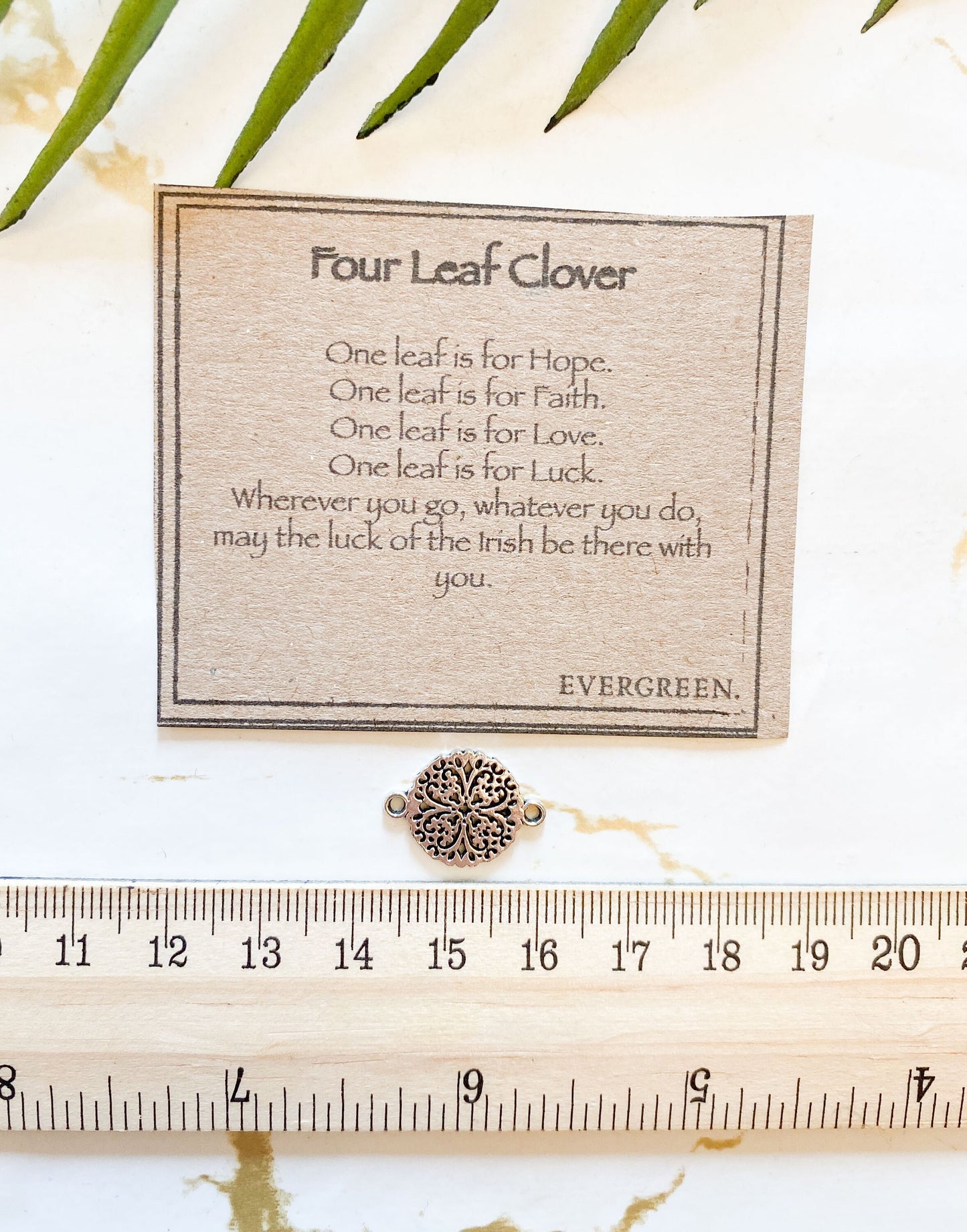 Four Leaf Clover Pendant - Hope, Faith & Luck