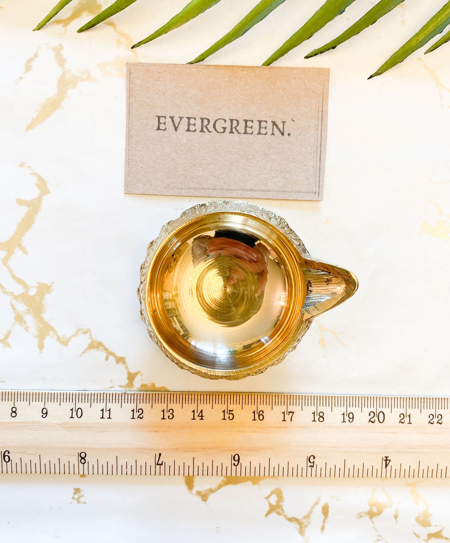 Virgin Brass Engraved Diwali Diya Indian Pooja Oil Lamp