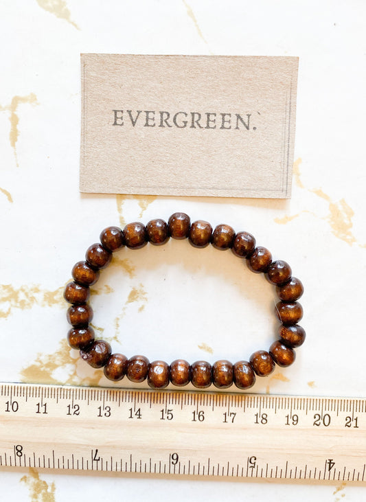 Wooden Beaded Bracelet - Variety Of Colours Available!