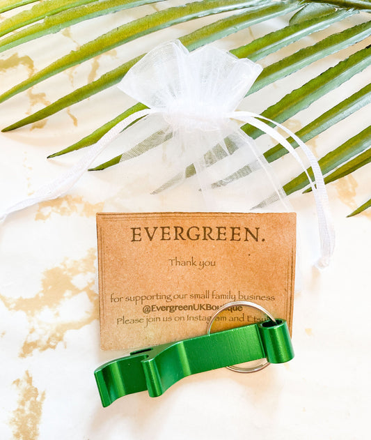 Metallic Bottle Opener Keychain - Wide Variety Of Colours Available!