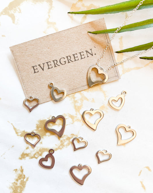 Gold / Silver Heart Pendant - Wide Variety Available!