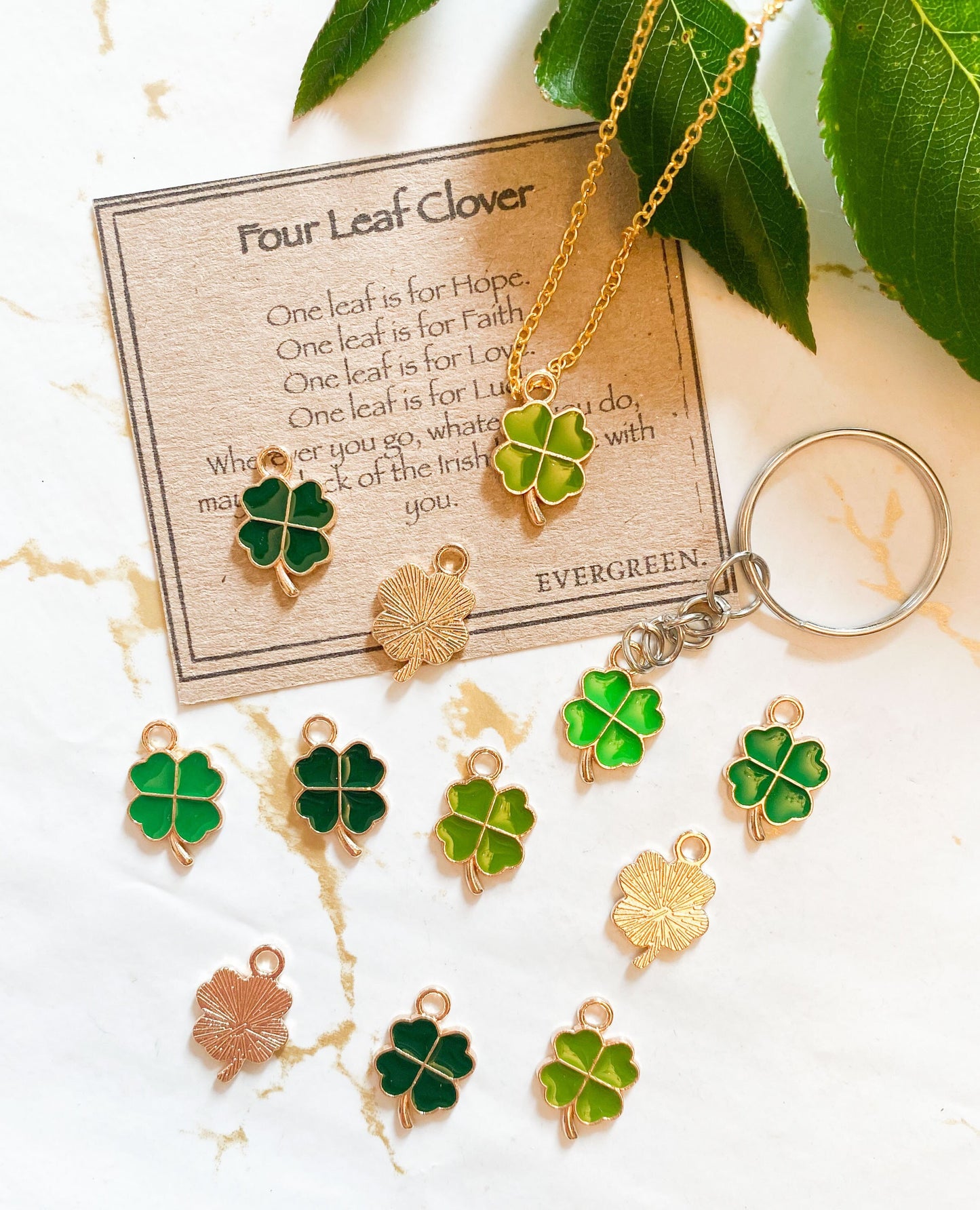 Four Leaf Clover Metal Pendant - Wide Variety Available!