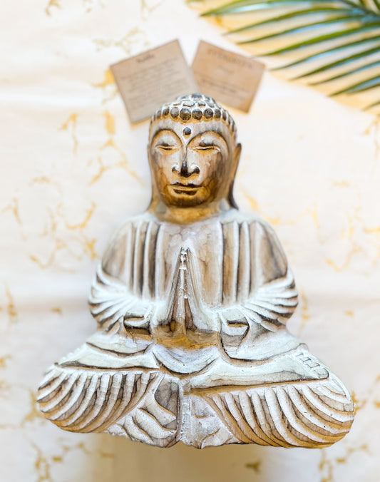 Buddha Albasia Wood Statue / Figurine