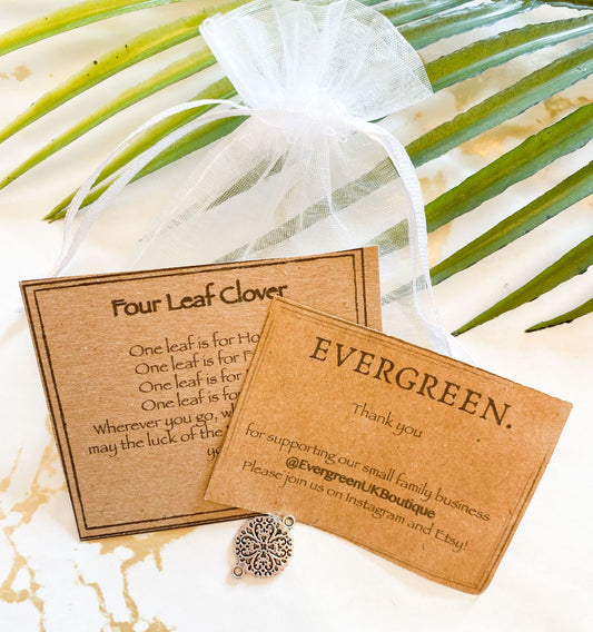 Four Leaf Clover Pendant - Hope, Faith & Luck