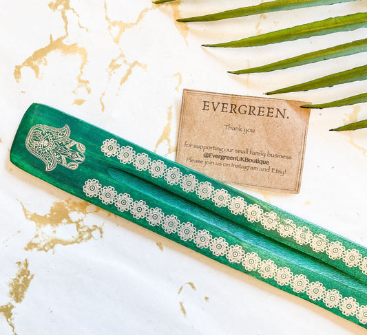 Incense Holder With Hamsa Hand Detail - Wide Variety Available!