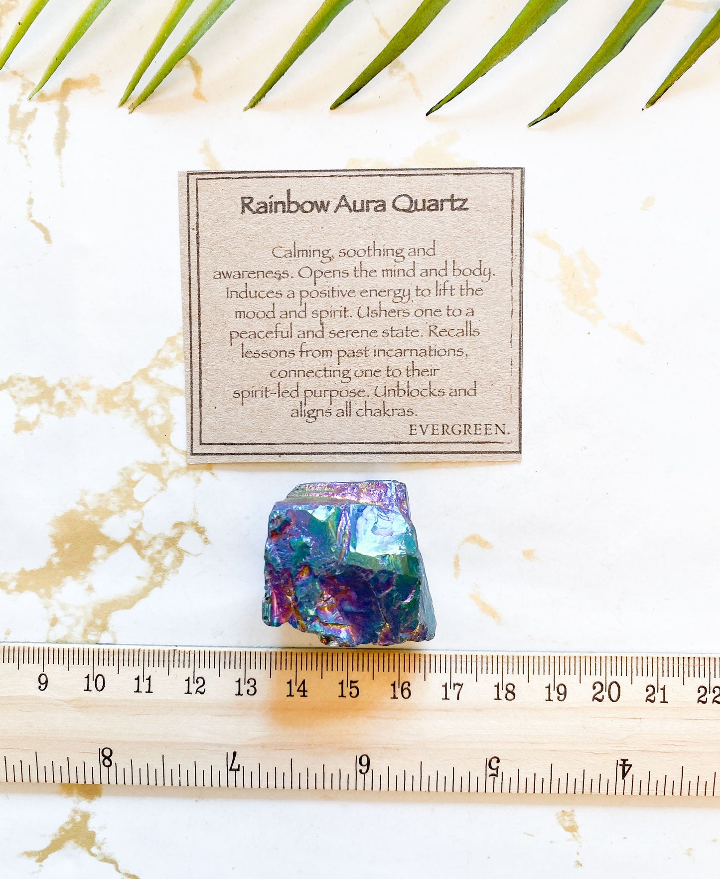 Raw / Rough Rainbow Aura Quartz - Connection, Awareness & Positivity