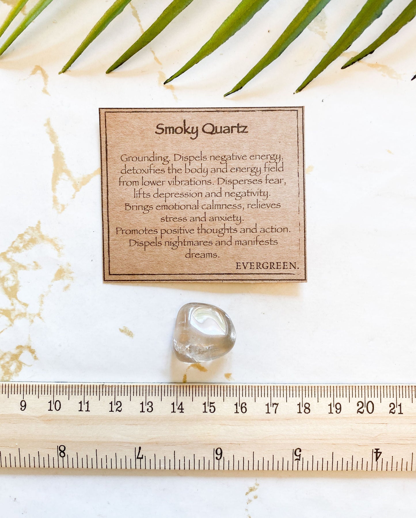 Smoky Quartz Crystal Tumbled Stone - Grounding, Calmness & Manifestation