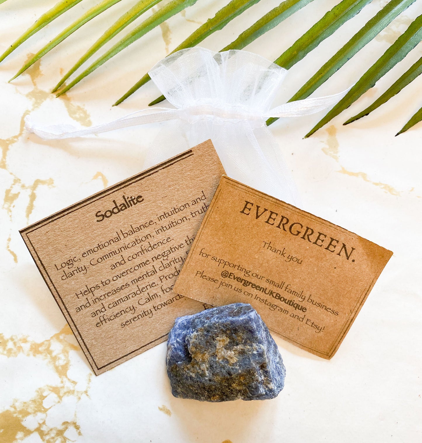 Raw / Rough Sodalite Crystal - Truth, Communication & Clarity