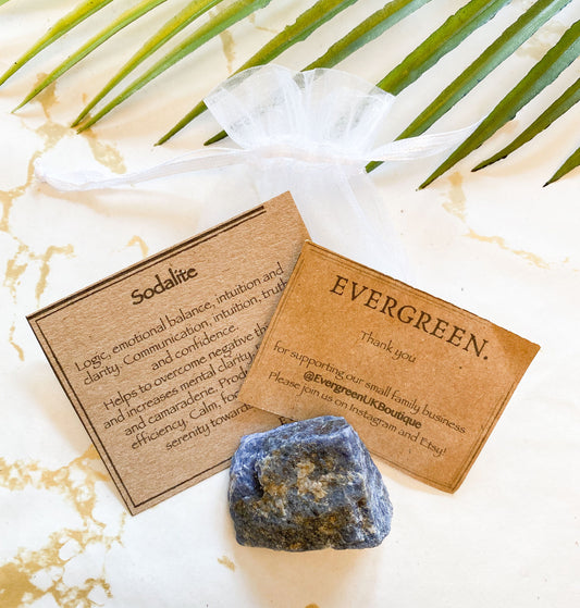 Raw / Rough Sodalite Crystal - Truth, Communication & Clarity