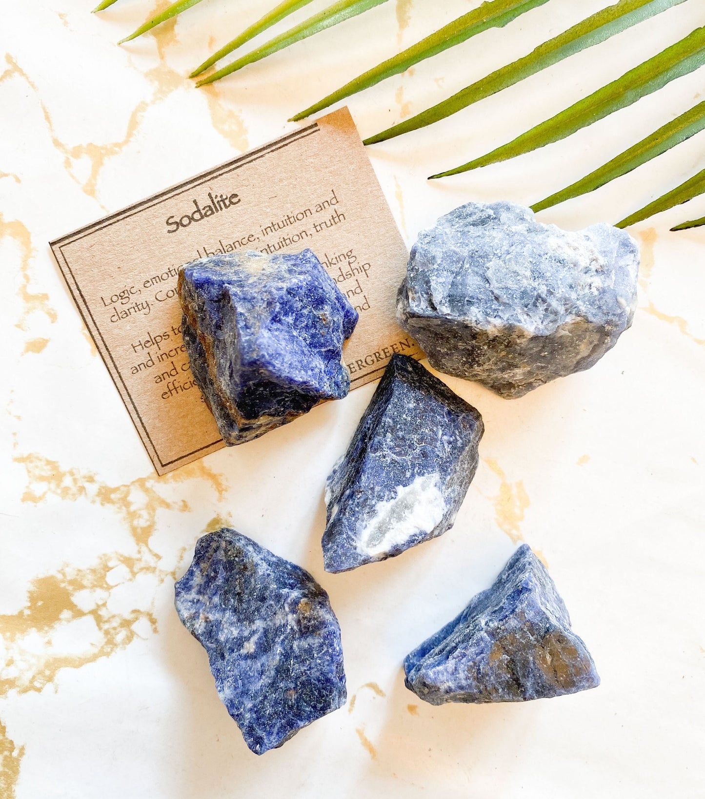 Raw / Rough Sodalite Crystal - Truth, Communication & Clarity