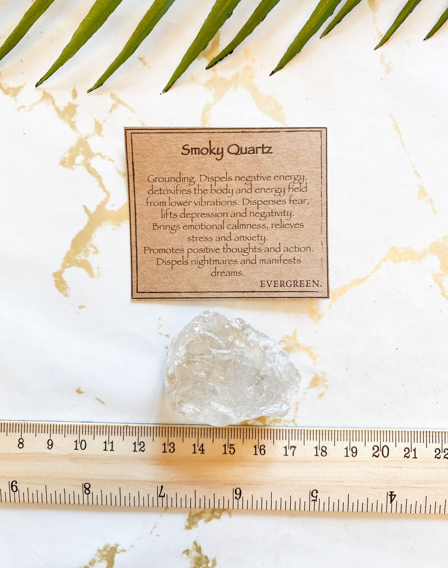 Raw / Rough Smoky Quartz Crystal - grounding, Positivity & Manifestation