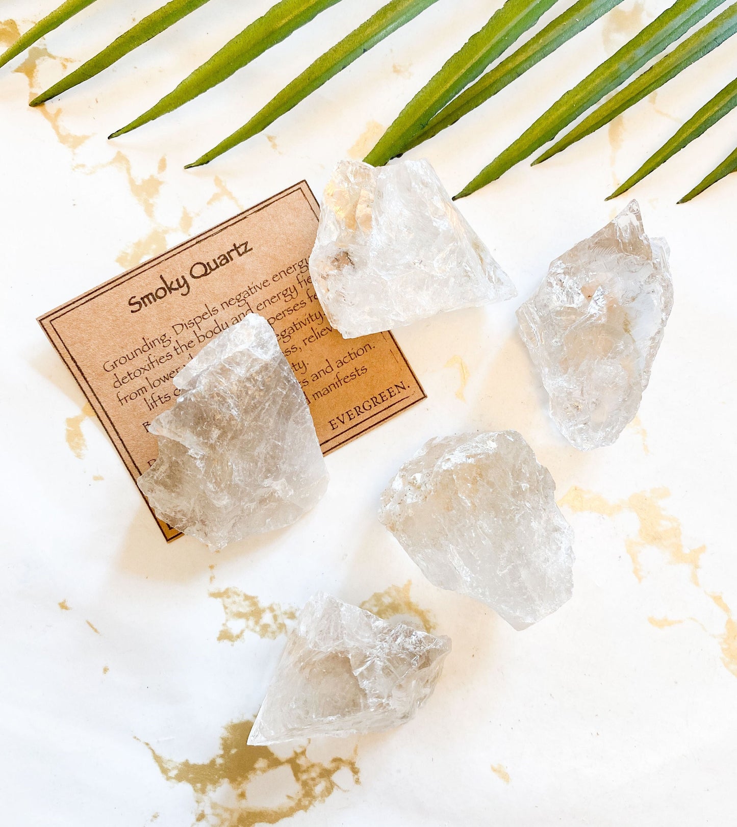 Raw / Rough Smoky Quartz Crystal - grounding, Positivity & Manifestation