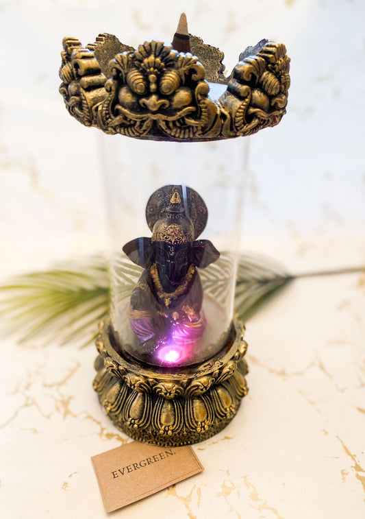 Lord Ganesh Colour Changing Backflow Incense Burner