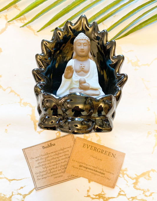 Colour Changing Light Up Buddha Backflow Incense Burner