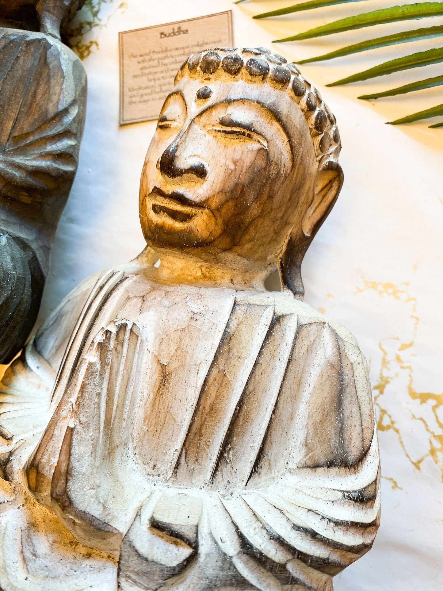Buddha Albasia Wood Statue / Figurine