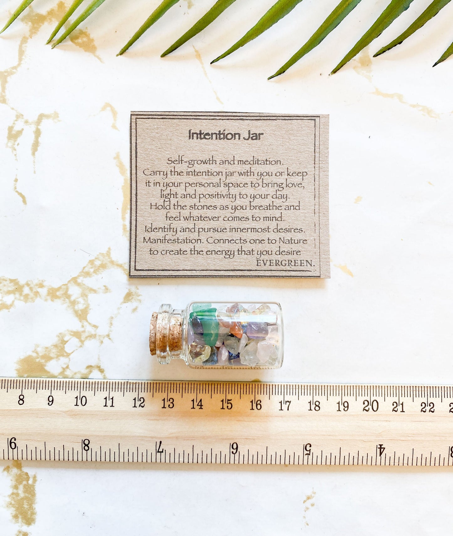 Mixed Crystal Chip Intention Jar - Growth, Positivity & Energy
