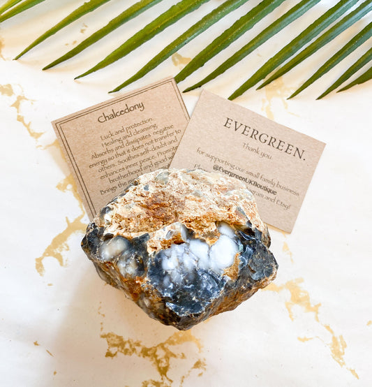 Raw / Rough Chalcedony Crystal - Protection, Healing & Cleansing