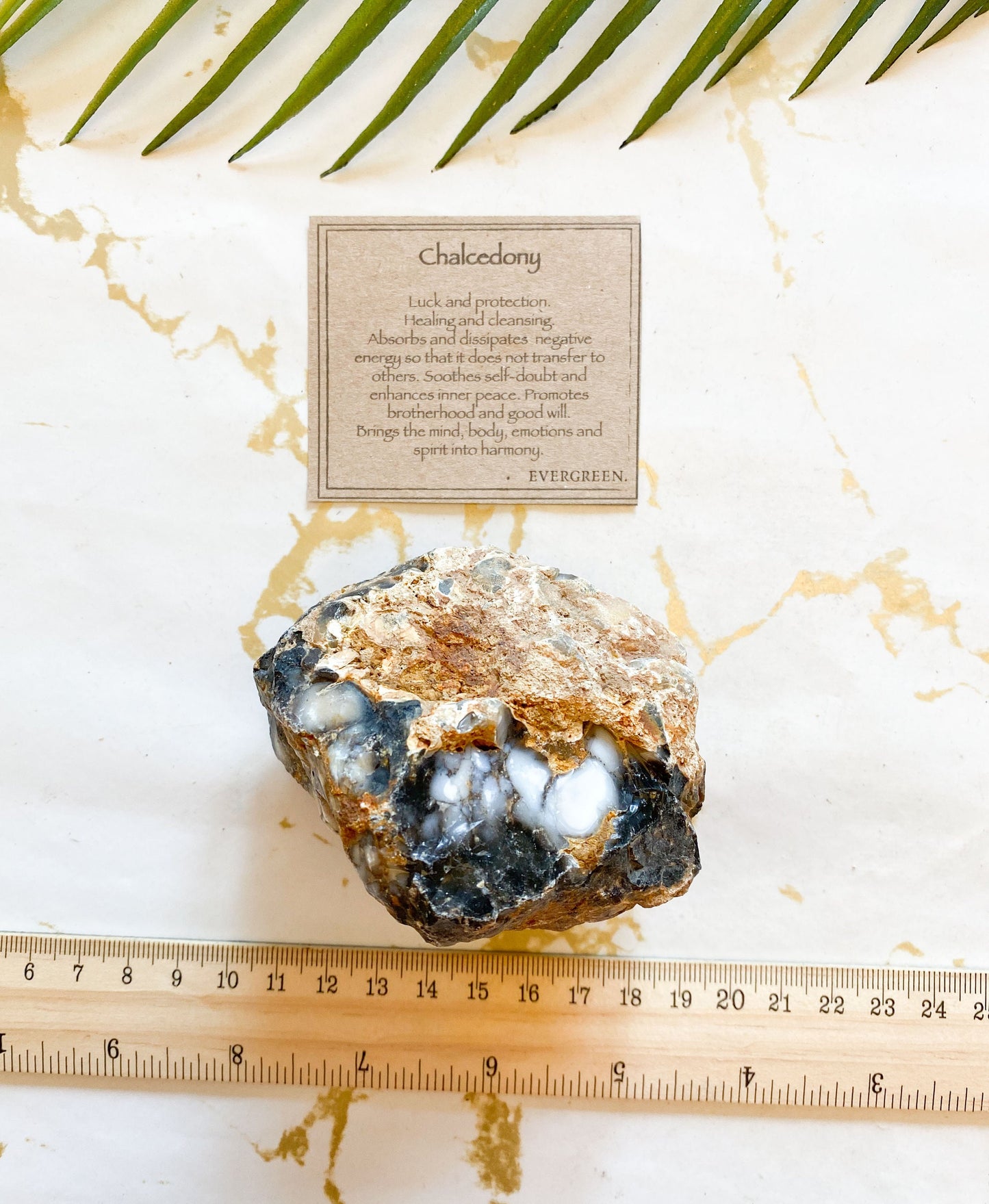 Raw / Rough Chalcedony Crystal - Protection, Healing & Cleansing