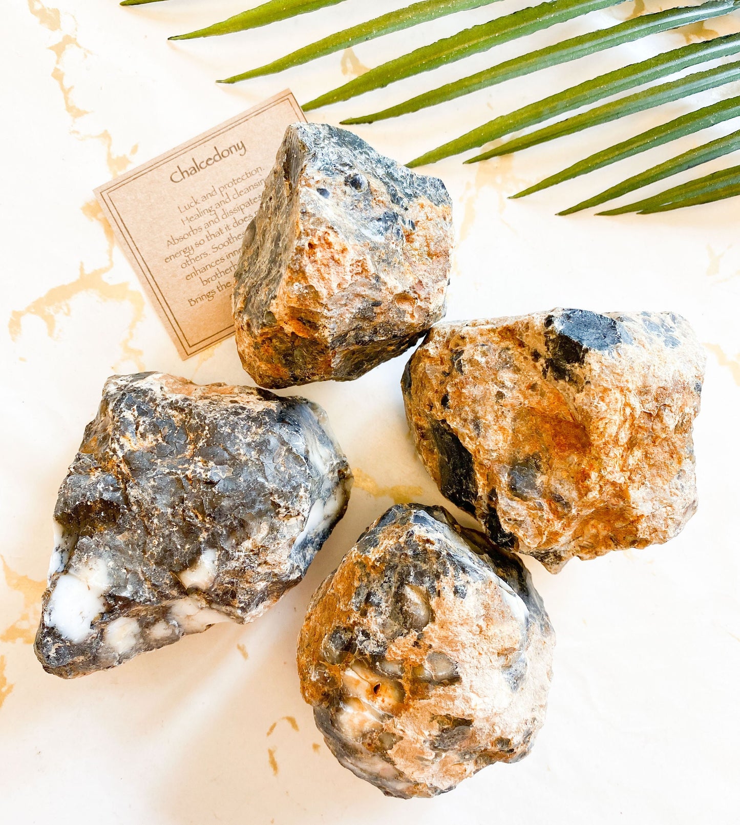 Raw / Rough Chalcedony Crystal - Protection, Healing & Cleansing