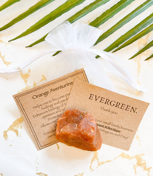 Raw / Rough Orange Aventurine Crystal -