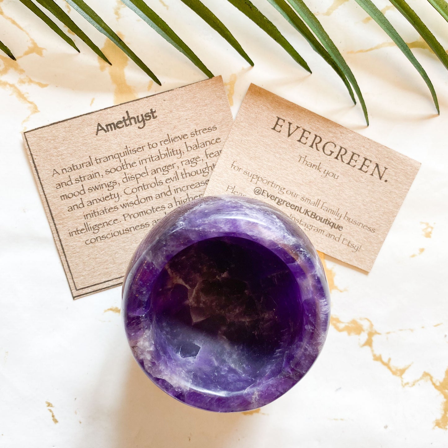 Crystal Bowl - Rose Quartz & Amethyst