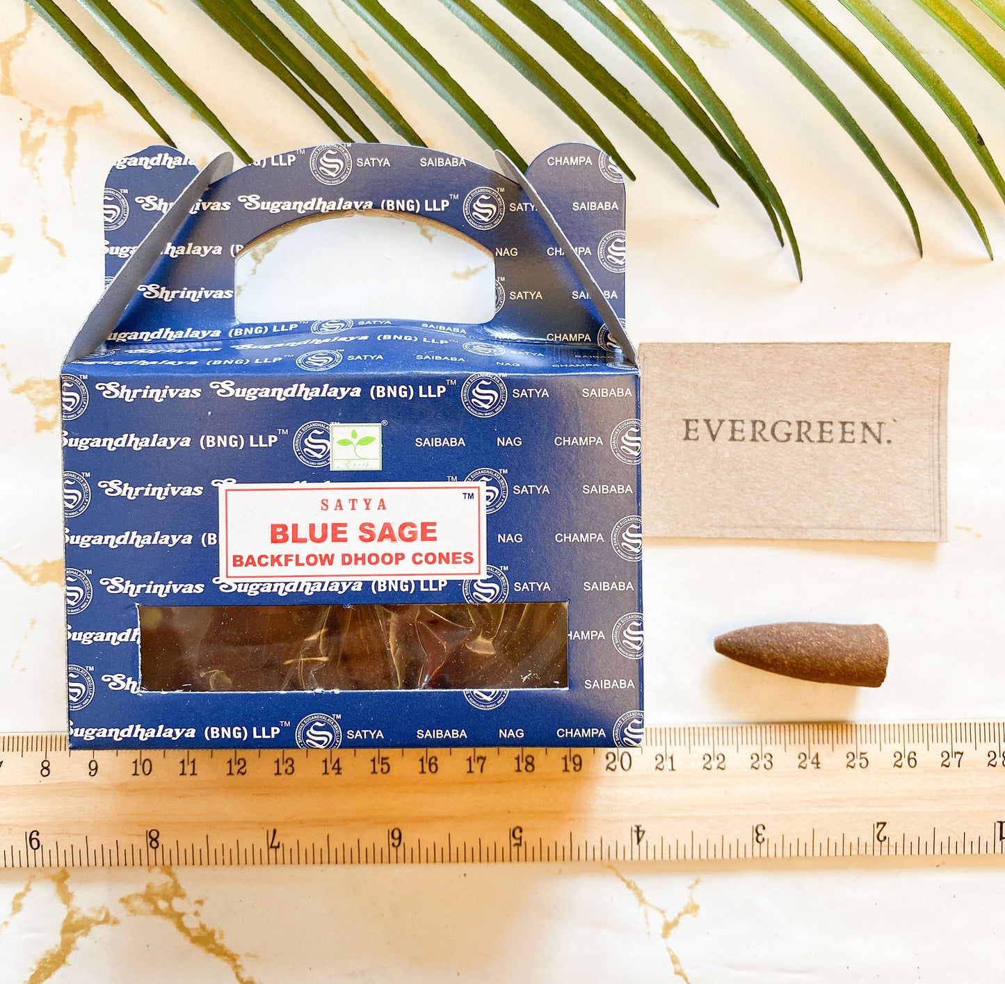 Satya Blue Sage Backflow Dhoop Cones