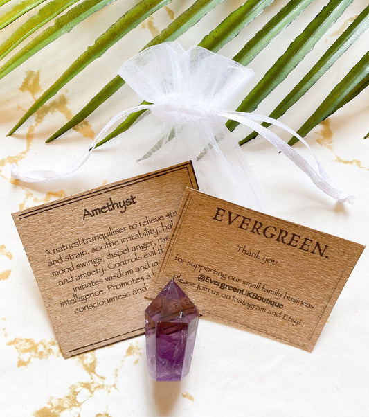 Amethyst Crystal Sceptre Point - Balance, Wisdom & Contentment