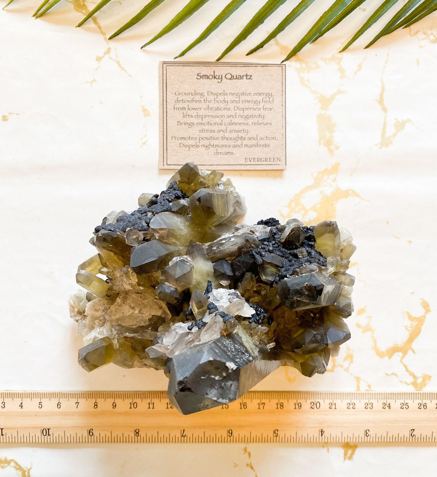 Smoky Quartz Cluster 1,176g - Grounding, Calmness & Positivity