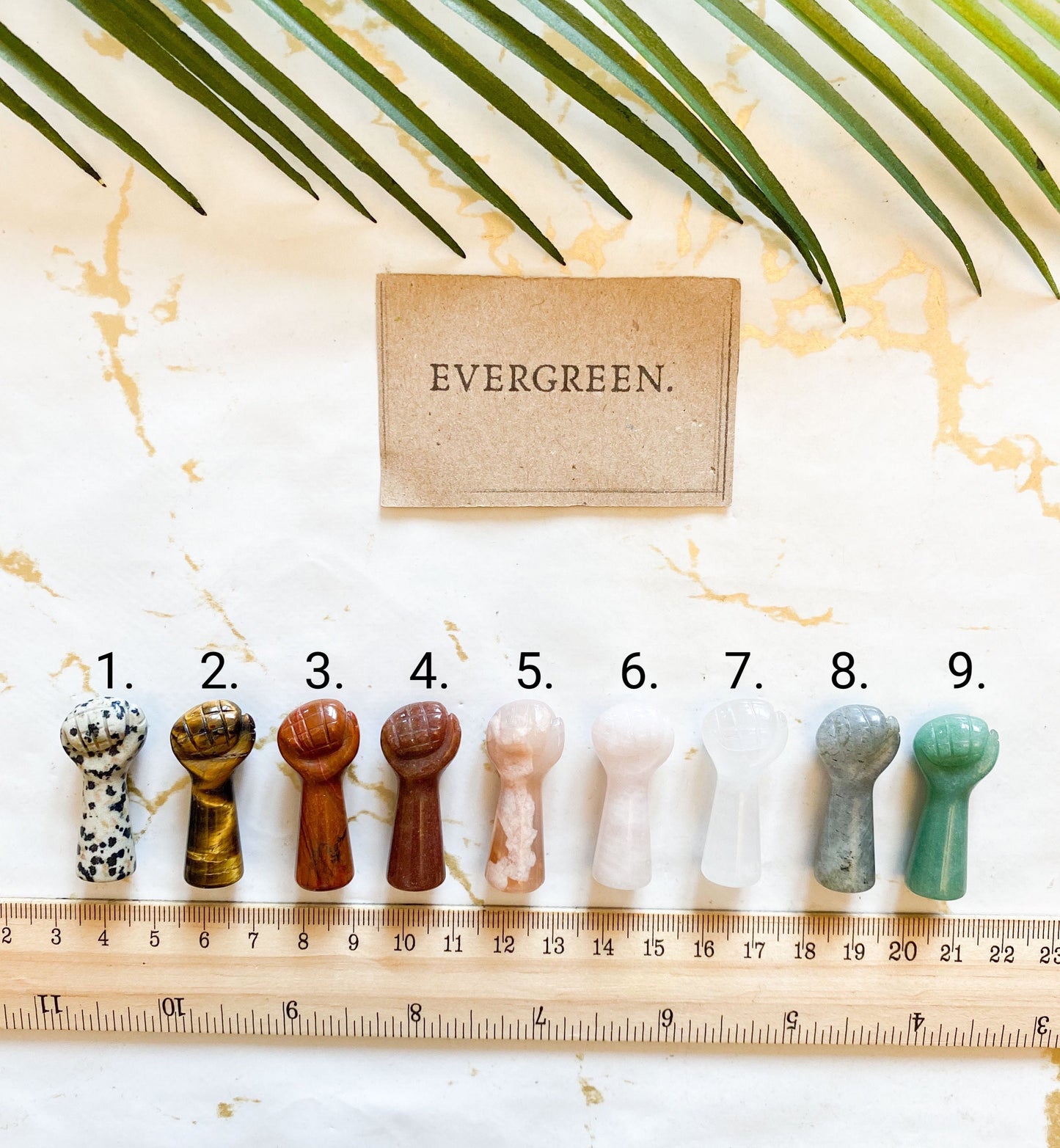 Crystal Fist Carving - Strength, Empowerment & Pride