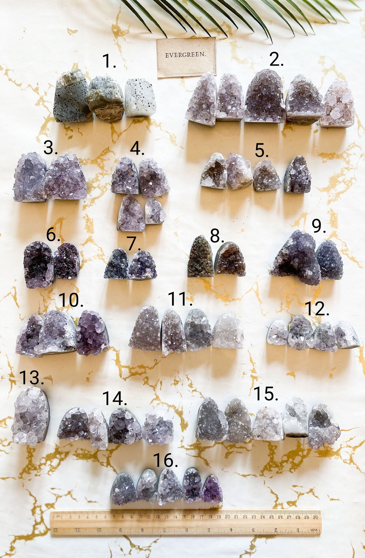 Raw Rough Druzy Crystal Clusters - Purple / Grey / Pink / White / Black / Brown
