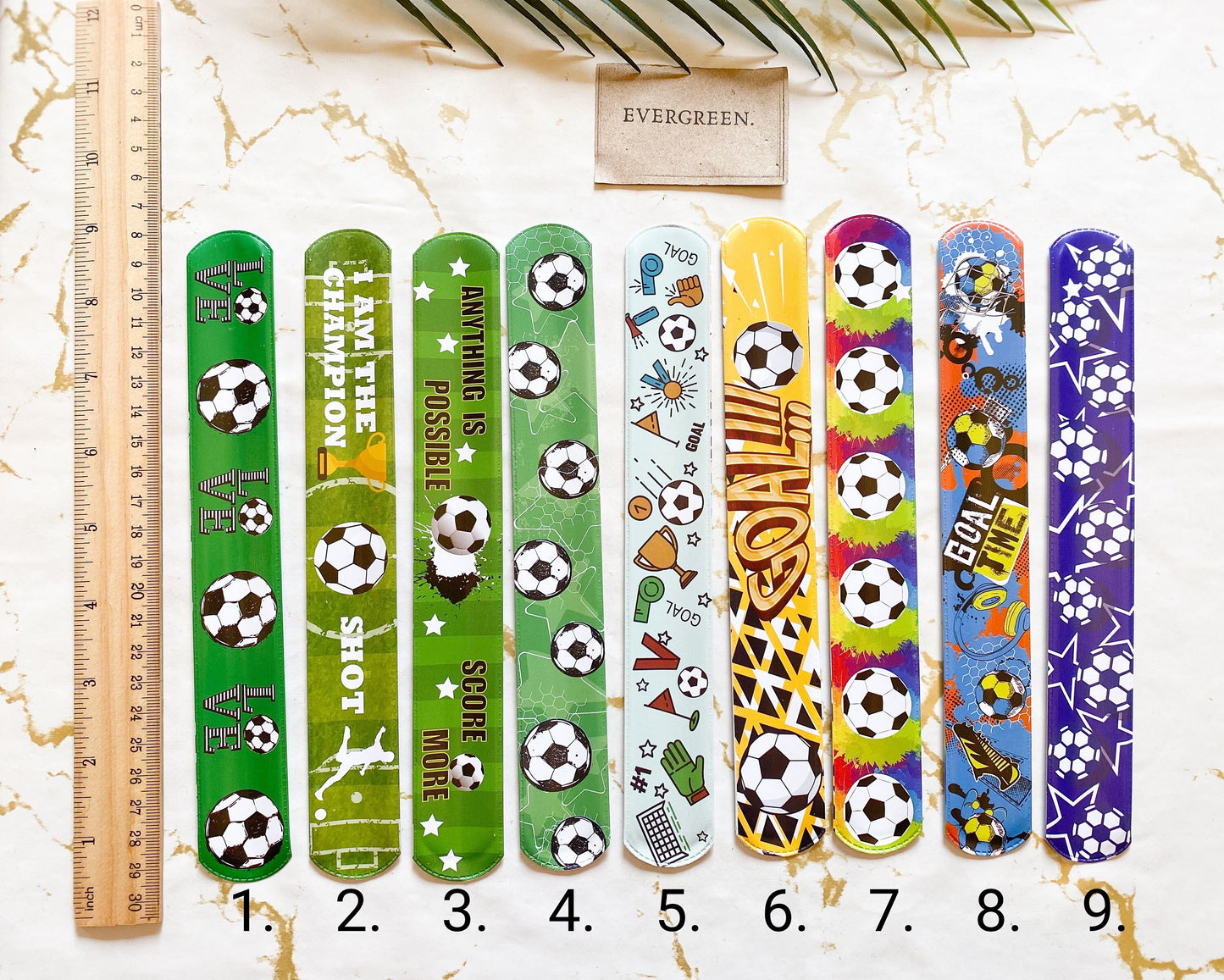 Football Slap Bracelet - One Size Fits All / Wide Variety Available!