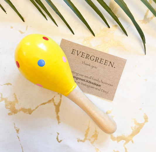 Wooden Childrens Maracas - Wide Variety Available!