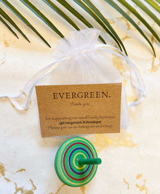 Wooden Spinning Top Toy - Wide Variety Available!