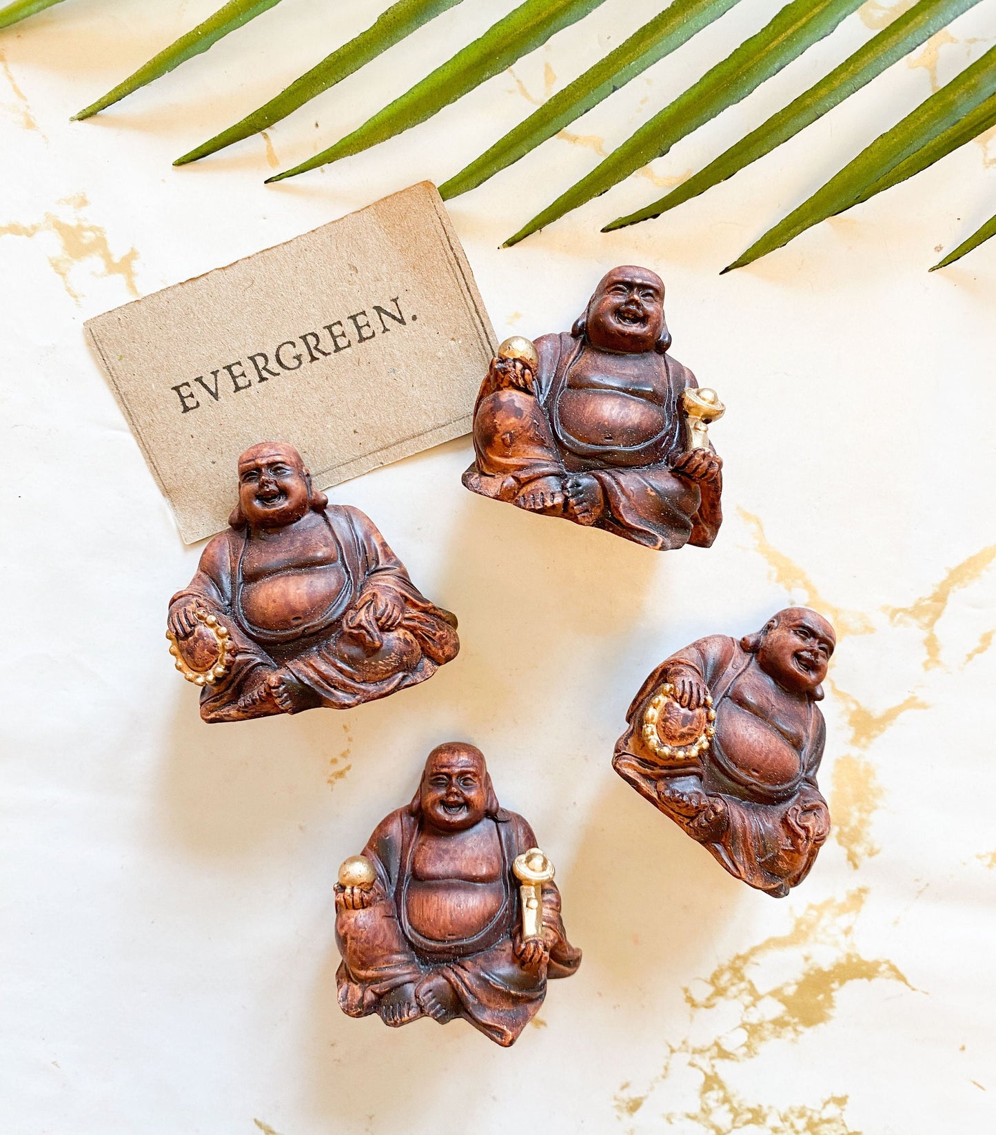 Wood Effect Collectable Buddha Statue / Figurine - Wide Variety Available