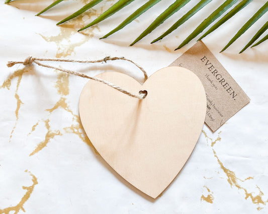 Wooden Heart - Paint Your Own