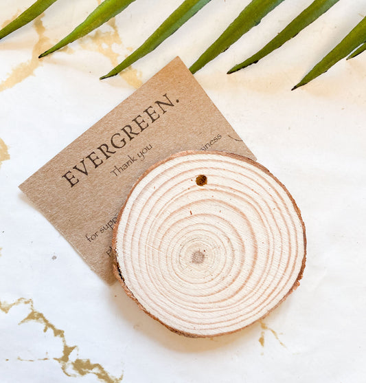 Drilled Wood Slice / Log -Decorate Your Own!