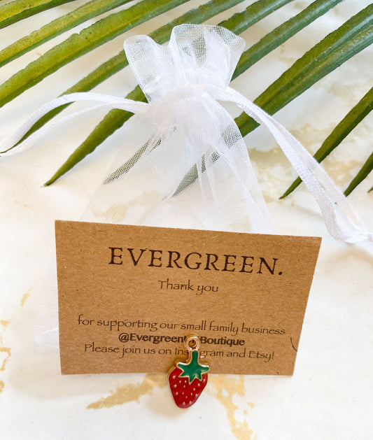 Fruit Pendant / Charm - Avocado, Strawberry, Cherry, Carrot, Grapes, Apple, Cherries, Banana, Melon, Pineapple